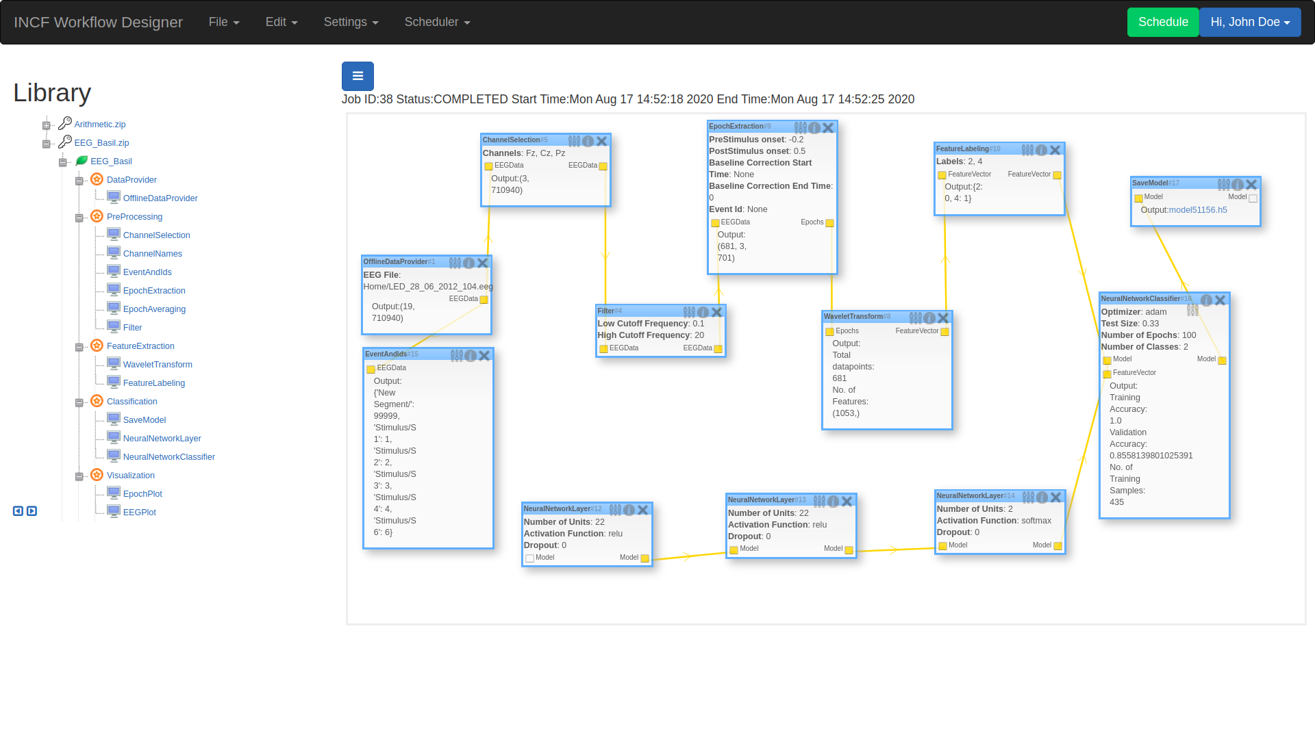 EEG Workflow Example